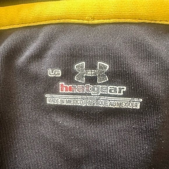 Men’s used black Under Armour protect this house size L large heatgear shirt Pre - Picture 3 of 3